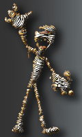cartoon of a mummy